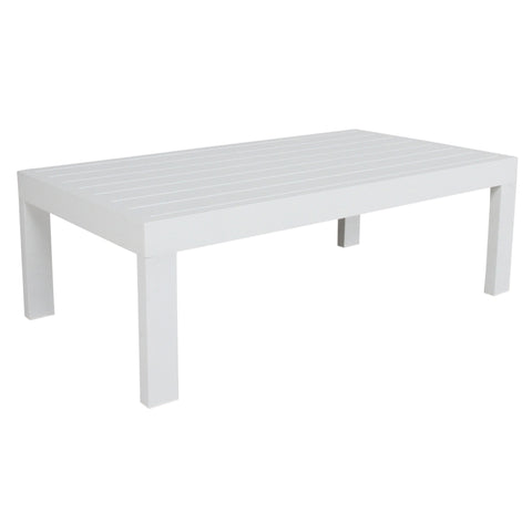 Outie 133cm Outdoor Coffee Table Aluminum Frame White V315-VOUT-ARTE-04