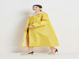 Size XL Yellow Women's Chic Lightweight Waterproof Raincoat - Long Hooded Packable Rain Jacket with V888-ELOSUNG32645