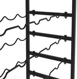 CARLA HOME 6-Tier Freestanding Wine Rack for 30 Bottles with Wood Countertop and Sturdy Metal Frame LSB-36091