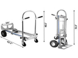 Aluminum Hand Truck 3 in 1 Folding Hand Truck Convertible Hand Truck and Dolly V952-SX-3IN1LHJZDC0001V0