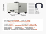Solder Fume Extractor, 459 m/h Strong Suction Soldering Smoke Absorber with 280W Brushless Motor, V952-PYJQDDY450LFT0DSYV3
