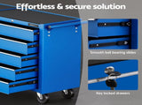 Giantz Tool Chest Trolley 10 Drawers Toolbox Storage Blue TB-10DR-ROLL-BL-AB