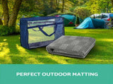 Weisshorn 7x2.5M Annex Matting 600GSM Floor Mats Hollow Design Mesh Caravan ANNEXE-MAT-7M-GREY
