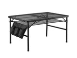 Gardeon BBQ Camp Table, 90*60*66 Portable Foldable Lightweight Grill Outdoor Metal Table 3.9kg XFEL-TABLE-MESH-90-BK