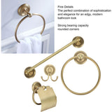 Retro Style Copper Towel Rack Storage Shelf Bathroom Shelf Home Decoration V1237-ZY-715-322
