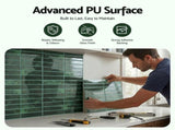 Artiss 3D Peel and Stick Wall Tiles Self Adhesive LinearGrid Backsplash 10 Sheets, Green PST-546-GN