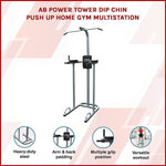 AB Power Tower Dip Chin Push Up Home Gym MultiStation V63-766555