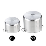 SOGA Stock Pot 21L 50L Top Grade Thick Stainless Steel Stockpot 18/10 SOGASTOCKPOT30CM40CM