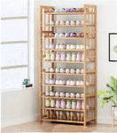 Ekkio 10-Tiers Bamboo Shoe Rack V227-2997402103101