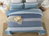 Classic Hydrangea Soft Quilted 3 Pc Bedspread & Pillow Cover Set V745-AC080501Q13U