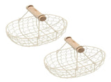 2pcs Flower Girl Basket Wedding Flower Baskets Metal Baskets Home Decor V1294-YM0706-230831HL01-1