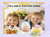 Tutuviw 20Pcs Small Translucent Fillable Easter Egg,Plastic Clear Easter Eggs, 3.5 Inch Empty Eggs V1189-WXFWAL-20260319-00358