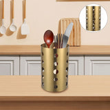 Chopsticks container 2pcs Stir Stick Holder Silverware Stainless Steel Chopstick V1369-AZ3-W-17408