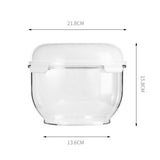 Pizza Dough Proofing Box with Lid,Clear Transparent Dough Rising Container for Bread, V1366-AZ2-W-16624