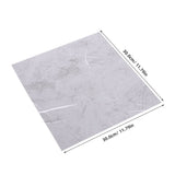 10Pcs Grey PVC Self Adhesive Floor Tiles Waterproof Vinyl Flooring for Bathroom Kitchen Living Room V1370-AZ4-17312