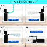 Aquarium Submersible Filter Pond Pump 1200L/H 22W 1.6m V274-AQ-JP024F-22