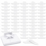50PCS Disposable Collar Sweat Pads, Self-Adhesive Sweat Absorbing Neck Collar Protectors for Shirts, V1366-AZ2-W-11656