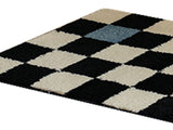 Runner Rug Black White Plaid Pattern Vintage Style Water Absorbent Stain Resistant Runner Carpet for V1294-YM0512-3117220256315