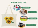 12 Pack Canvas Tote Bag - Lightweight Thin Tote Bags Bulk Blank Shopping Reusable Grocery Bags for V1258-DP02-F-784