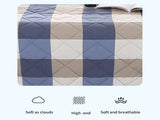 AYktou Reversible Patchworks Queen Size, 78.74x59.05in Lightweight Plaid Bedspreads Coverlets V1189-WXFWAL-20260326-03128
