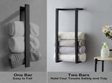 Towel Rack for Rolleds, Rack for Bathroom,Wall Mounted Metal Bathroom Organizer, Bath V1369-AZ3-W-06389