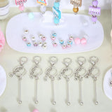84Pcs Beadable Keychains Set,Keychains Bulk for Keychain Making Accessories with Silicone Beads V1370-AZ4-07716