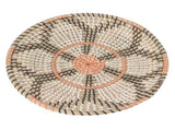 Round Grass Wall Ornaments 35cm Diameter Hand Knitting Hanging Woven Wall Baskets for Living Room V1294-YM0703-3115230050713