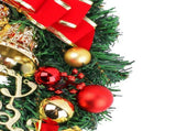 Xmas Wreath for Front Door Plastic Xmas Pine Wreath Decoration with Balls Ornament for Fireplace V1294-YM0901-3115240094611