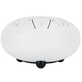 6in Tongue Drum 8Tones Ethereal Hand Pan Drums with Drumstick Percussion InstrumentWhite V1294-YM0721-3117200192313