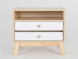 2X Bedside Table Side Storage Cabinet Nightstand Bedroom 2 Drawer ANYA OAK V274-FT-BEDT-2DD11-WD2
