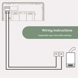 Smart Home Floor Heating Switch Temperature Controller for Electric or Gas Boiler Black V1263-JX-5958