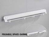 Alston Wall Mounted Drying Rack Black Clothes Airer Space Saver Folding Dryer Bearing Capacity 12KG V985-WMDRYINGRACKB
