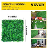 Artificial Boxwood Panels, 16 PCS 20"x20" Boxwood Hedge Panels, PE Artificial Grass Backdrop V952-M202016PCS4004OLJV0