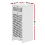 Artiss Laundry Hamper Cabinet Bathroom Storage White Rattan Clothes Basket FURNI-G-BATH-RAT-02-WH