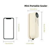 USB Rechargeable Portable Vacuum Sealer, includes sealing bags and a rapid vacuum pump. Space-saving V1232-ZKJ002