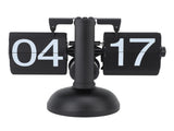 Flip Clock Large Number Battery Powered 304 Stainless Steel Tabletop Retro Flip Clock for Home V1294-YM0710-3115230112014