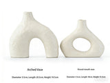 Minimalist Ceramic Vase Set Black V1107-CS-XDQSHP