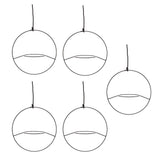 5pcs Hanging Planter Holder Rust Proof Decorative Metal Hanging Flower Pot Basket for Living Room V1294-YM0703-3111230056411