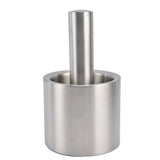 Mortar Pestle Dual Structure Design Glossy Texture Practical Silent Cleanable Kitchen Grinder for V1294-YM0715-3118210335711