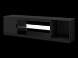 Levede TV Stand Storage with LED 140cm Black TA1039-AU