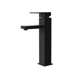 Cefito Bathroom Basin Mixer Tap Square Tall Faucet Vanity Laundry Black TAP-A-81H57T-BK