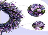 26 Inch Purple Lavender Flower for Front Door, Spring Summer Forsythia Lavender Flowers V1258-DP02-C-2643