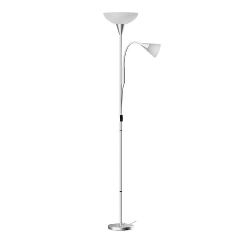 Artiss Floor Lamp Mother and Child Modern Home Living Room Office Reading Silver LAMP-FLOOR-SF-1171-SL