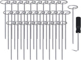 120 Pcs Garden Landscape Staples - 12 Gauge Circle Top Landscape - 6 Inch Galvanized Landscape V1258-DP02-C-542