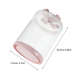 Clear Plastic Airtight Storage Jar with Reusable Lid, Coffee Canister, Cookie Container for Candy, V1366-AZ2-W-28600