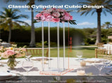 Wedding Flower Stand, 10PCS 80cm Column Flower Stand, Floral Stands with Acrylic Laminate, V952-HLHJLFT10J806TMWQ001V0