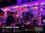 Solar String Lights Outdoor Waterproof, LED Outdoor Light Solar Fairy Lights with 8 Lighting V1107-124-53151-ORA4