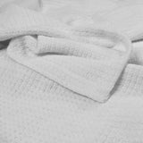 Algodon Sophie Cotton Waffle Blanket Queen 245x240cm White V442-INT-BLANKET-SOPHIEWAFFLE-WHITE-QS