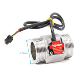 1.25inch Hall Effect Liquid Switches Flowmeter Meter Water- flows Meter Switches for Water Heaters V1369-AZ3-W-14016