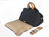 Luxury Quilted 2-in-1 Pet Travel Carrier & Car Booster Seat for Small Dogs V888-ELOSUNG35948